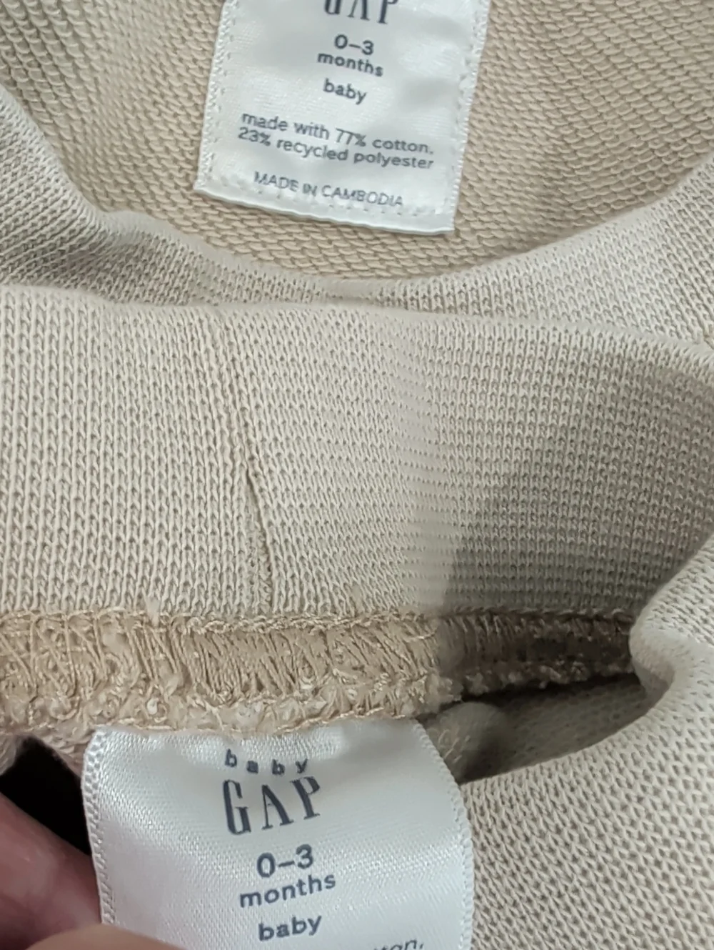 0 - 3M Gender Neutral Girl Boy 3 Piece Set Baby Gap Sweatshirt Pants Jeans Baby